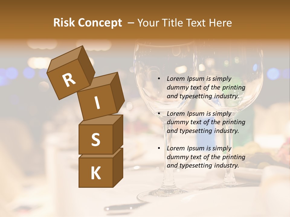 Meal Silver Table PowerPoint Template