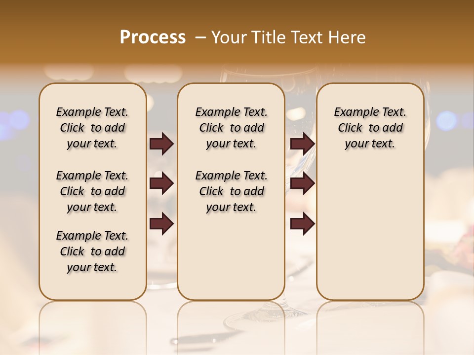 Meal Silver Table PowerPoint Template