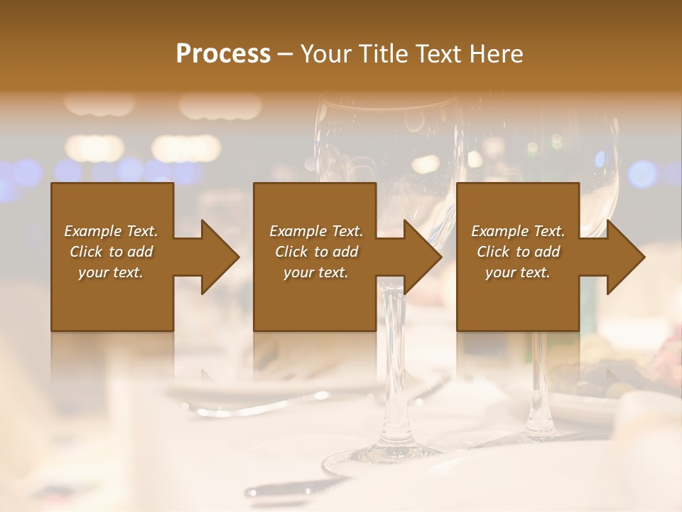 Meal Silver Table PowerPoint Template