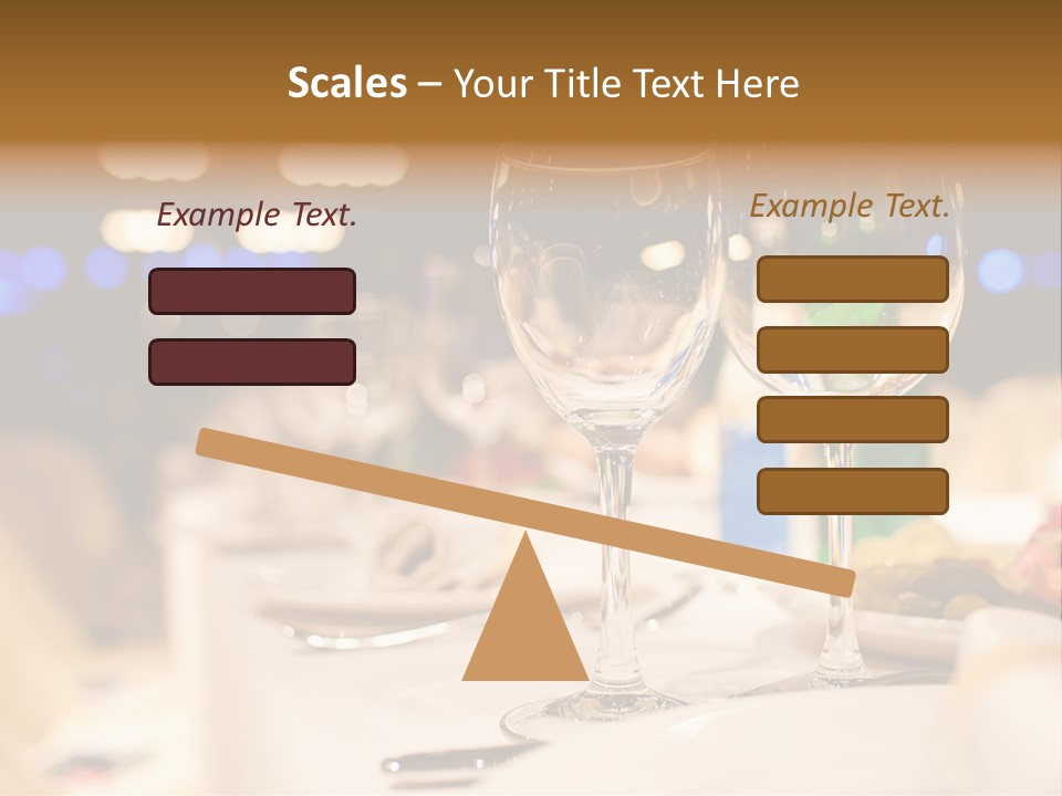 Meal Silver Table PowerPoint Template