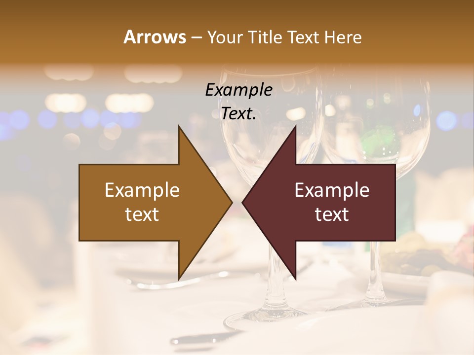 Meal Silver Table PowerPoint Template