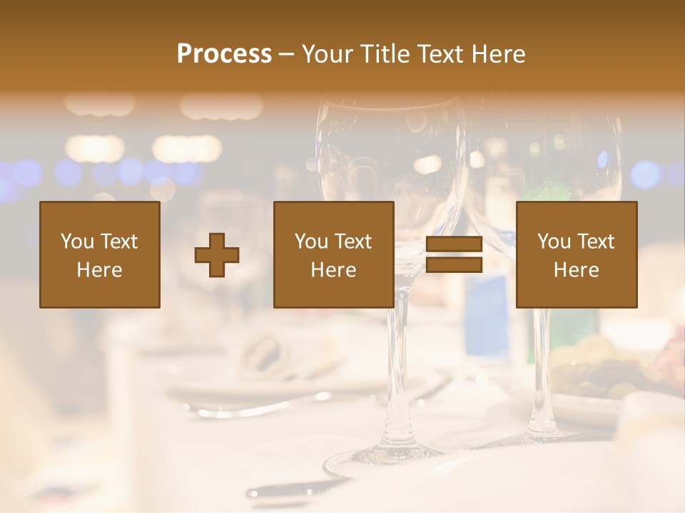 Meal Silver Table PowerPoint Template