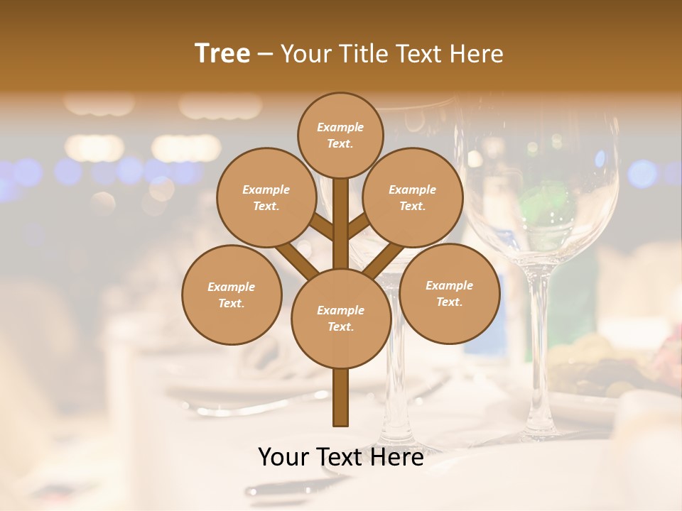 Meal Silver Table PowerPoint Template