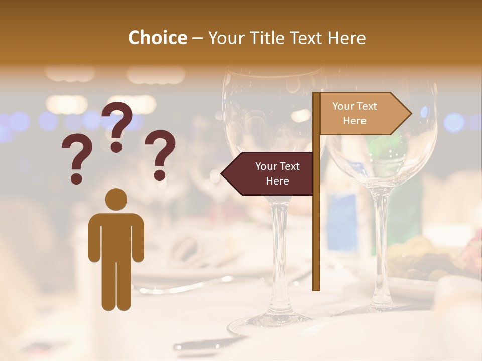 Meal Silver Table PowerPoint Template