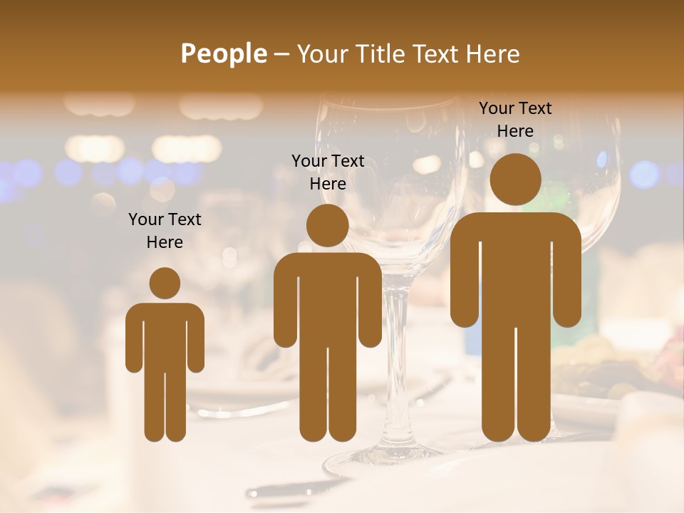 Meal Silver Table PowerPoint Template