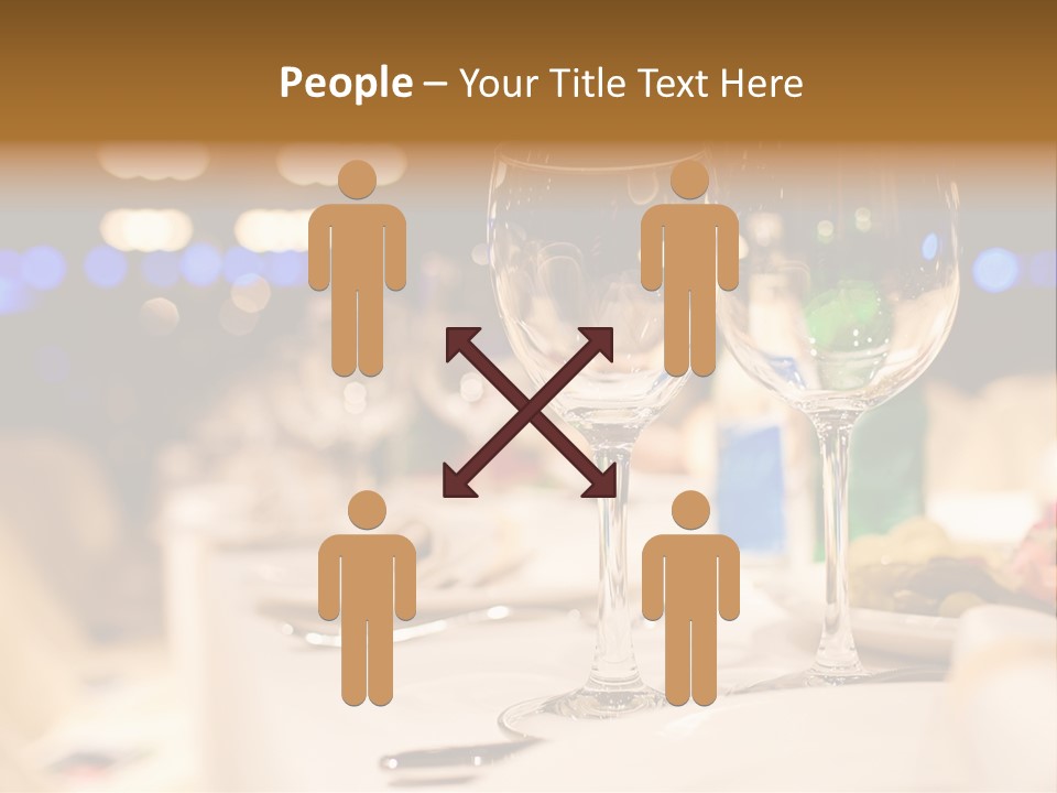 Meal Silver Table PowerPoint Template