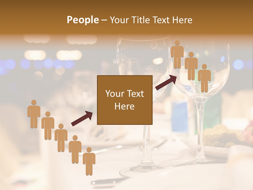 Meal Silver Table PowerPoint Template