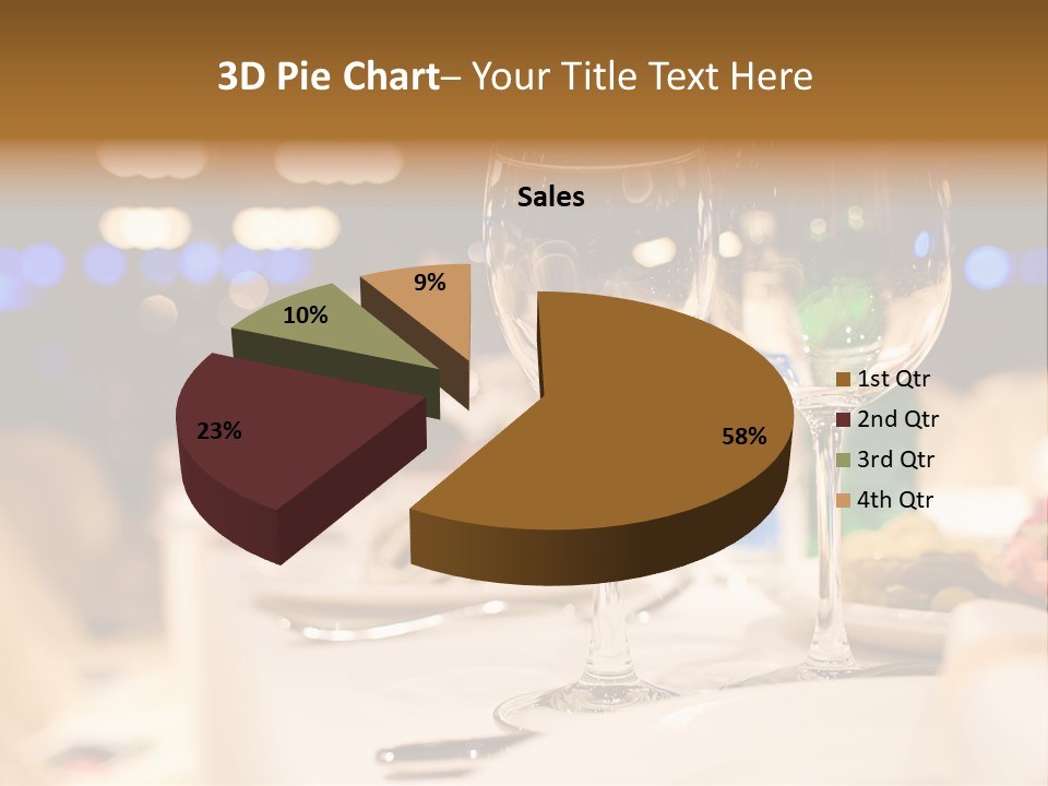 Meal Silver Table PowerPoint Template