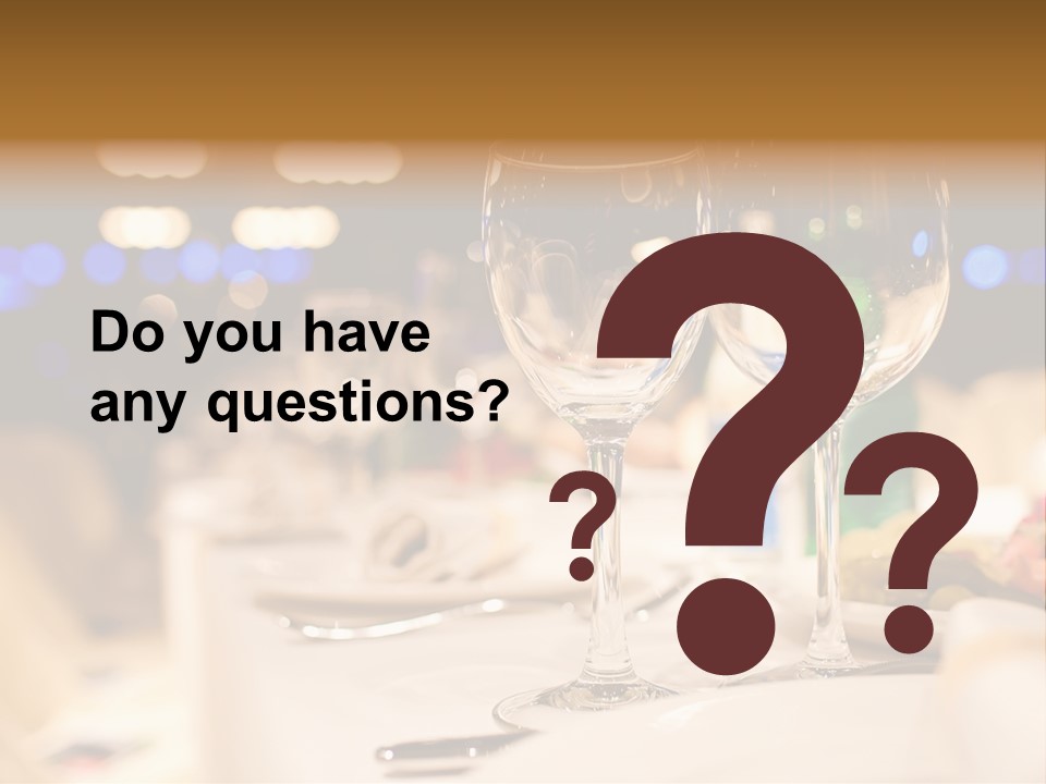 Meal Silver Table PowerPoint Template