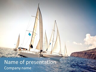 Holiday Windy Vessel PowerPoint Template