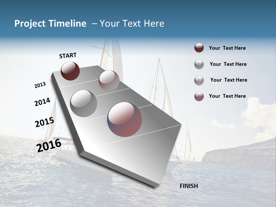 Holiday Windy Vessel PowerPoint Template
