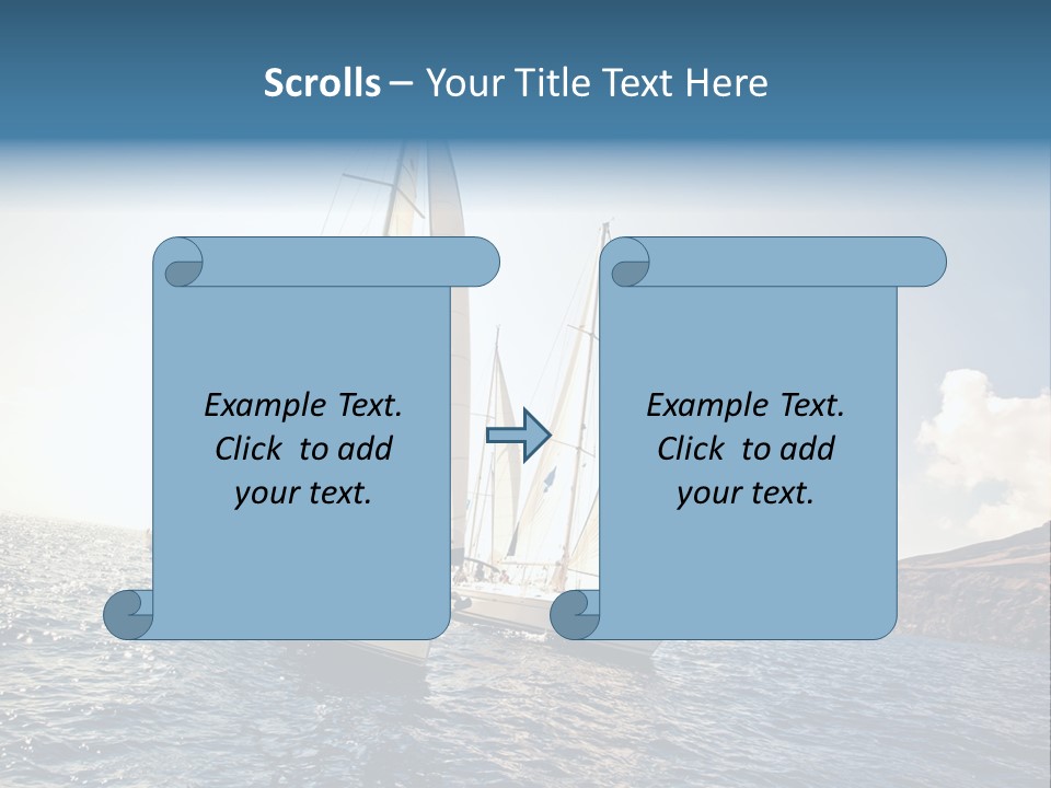 Holiday Windy Vessel PowerPoint Template