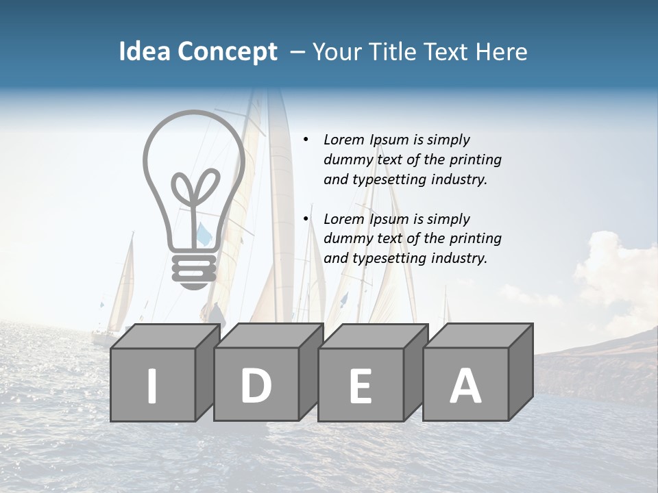 Holiday Windy Vessel PowerPoint Template