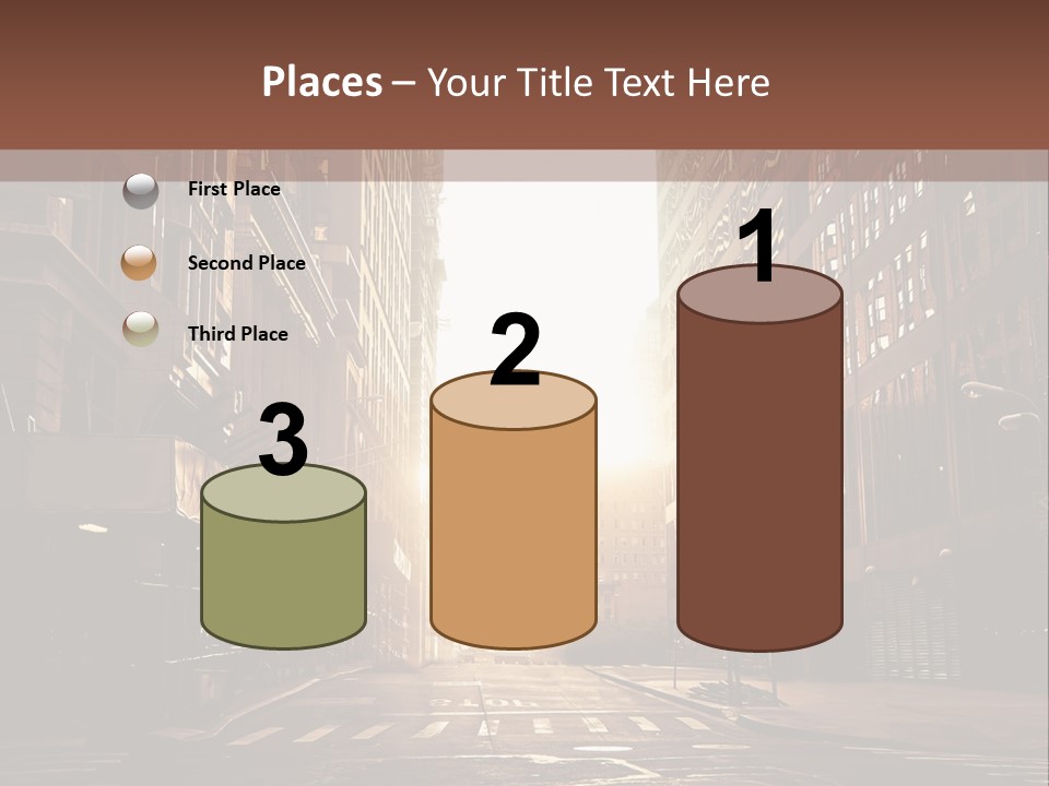 Empty Office Morning PowerPoint Template