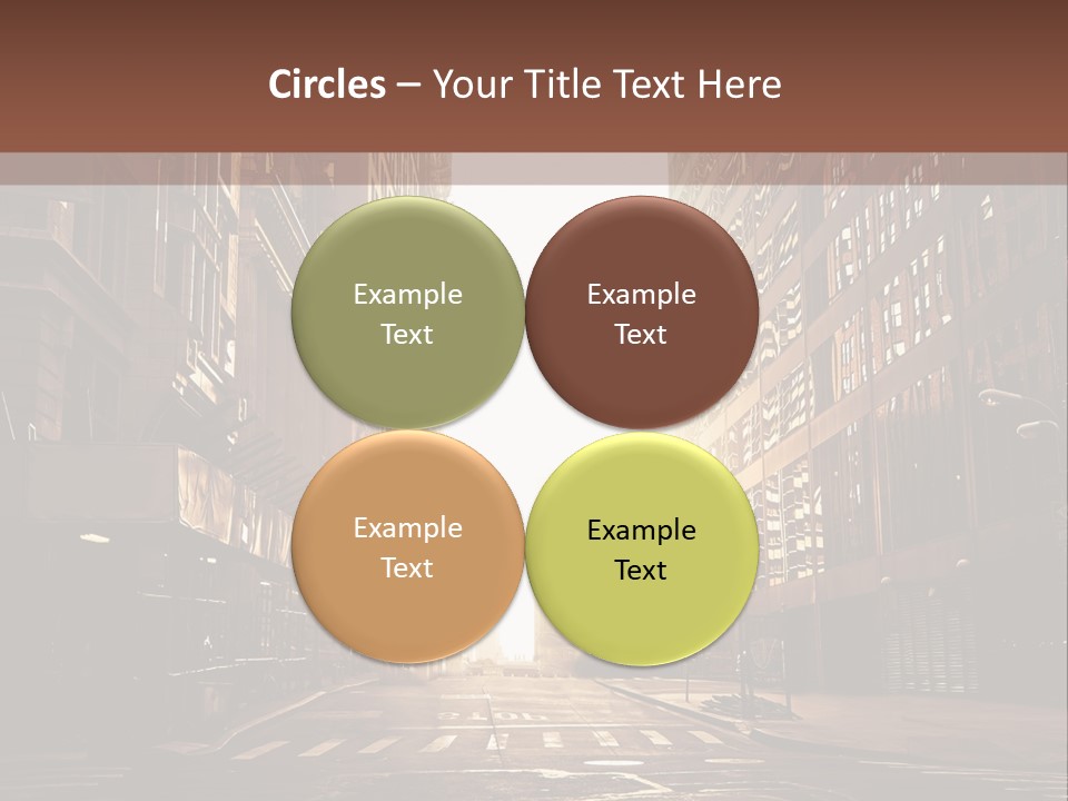 Empty Office Morning PowerPoint Template