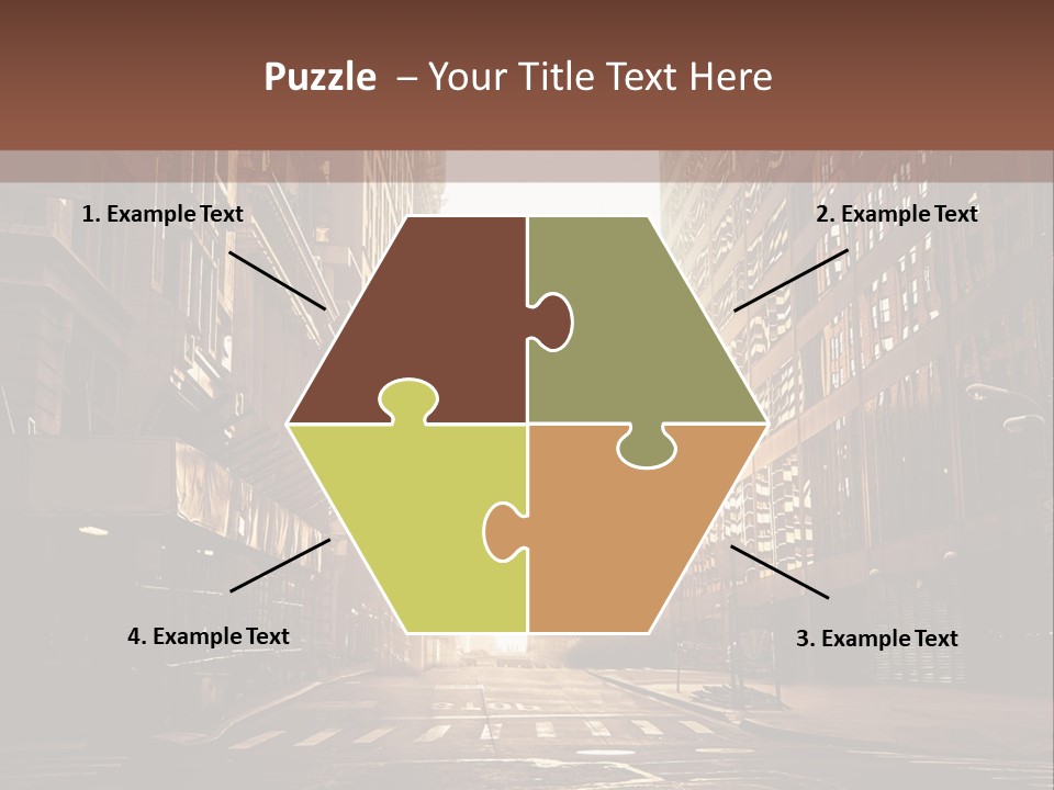 Empty Office Morning PowerPoint Template