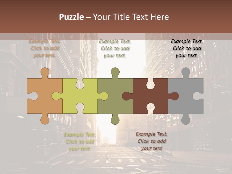 Empty Office Morning PowerPoint Template