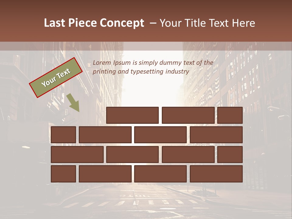 Empty Office Morning PowerPoint Template