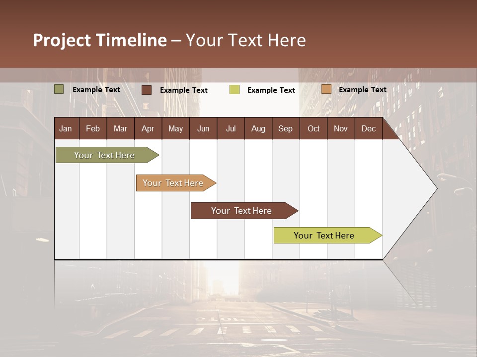 Empty Office Morning PowerPoint Template