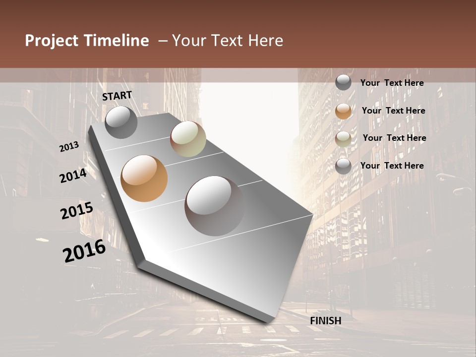 Empty Office Morning PowerPoint Template