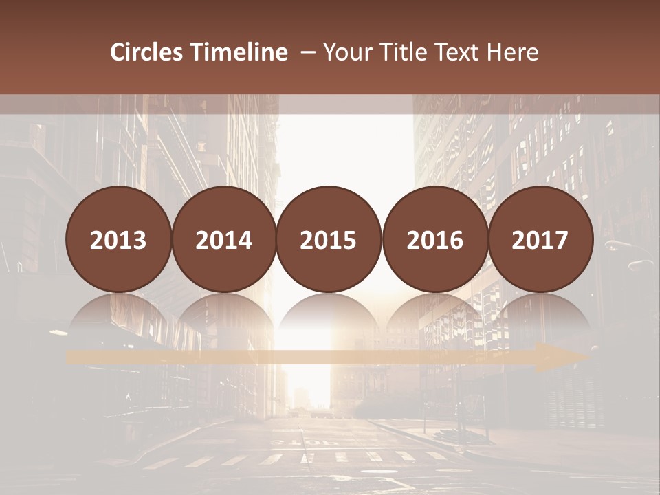 Empty Office Morning PowerPoint Template