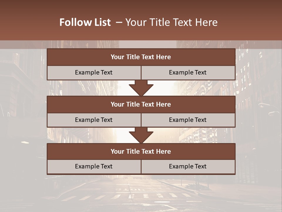 Empty Office Morning PowerPoint Template