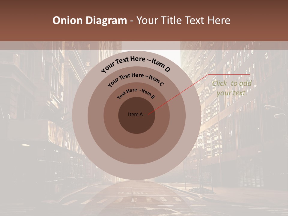 Empty Office Morning PowerPoint Template