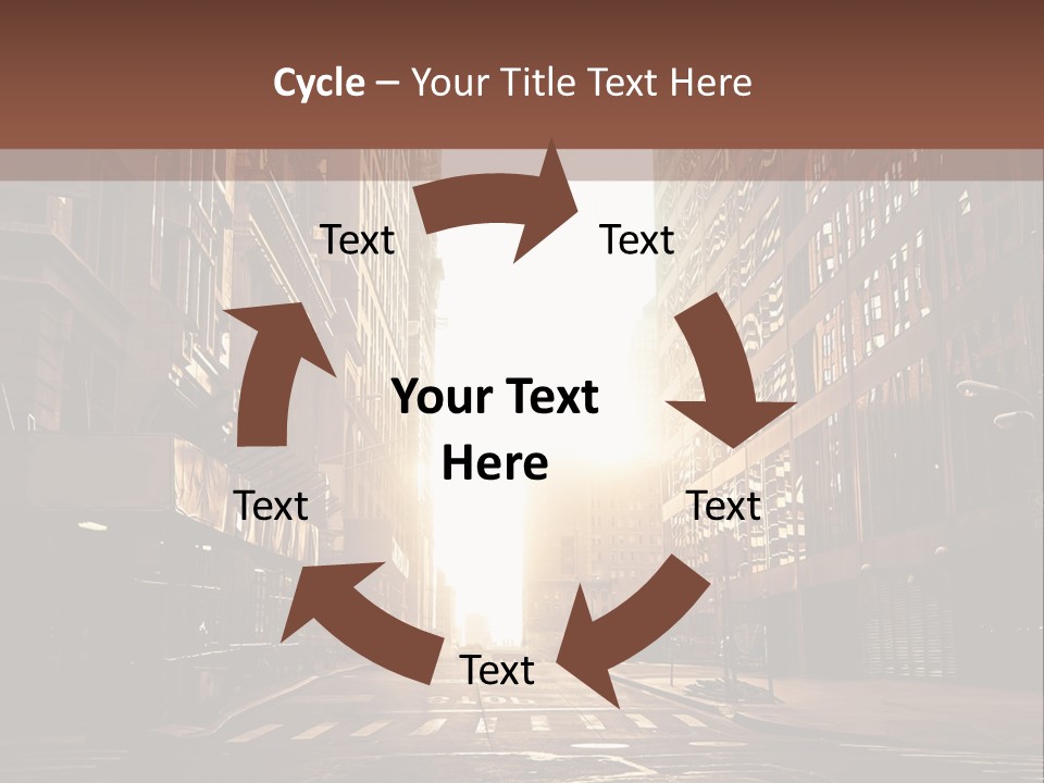 Empty Office Morning PowerPoint Template