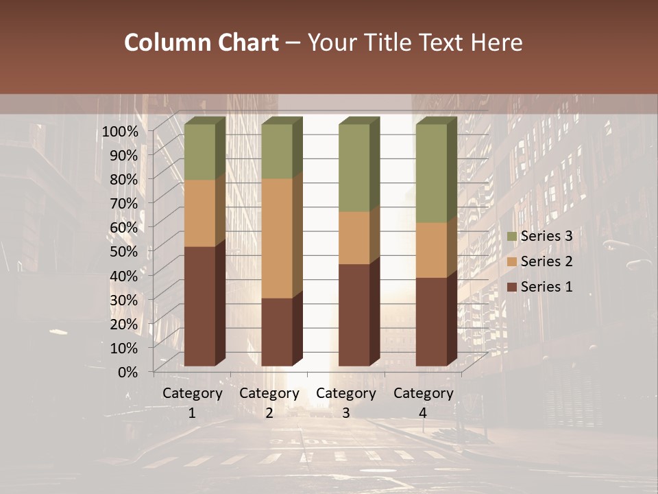 Empty Office Morning PowerPoint Template