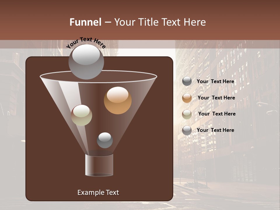 Empty Office Morning PowerPoint Template