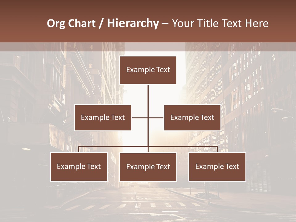 Empty Office Morning PowerPoint Template