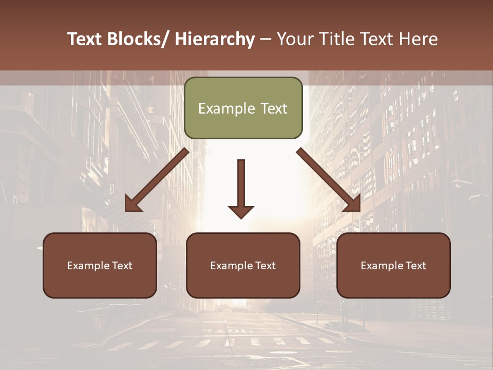 Empty Office Morning PowerPoint Template