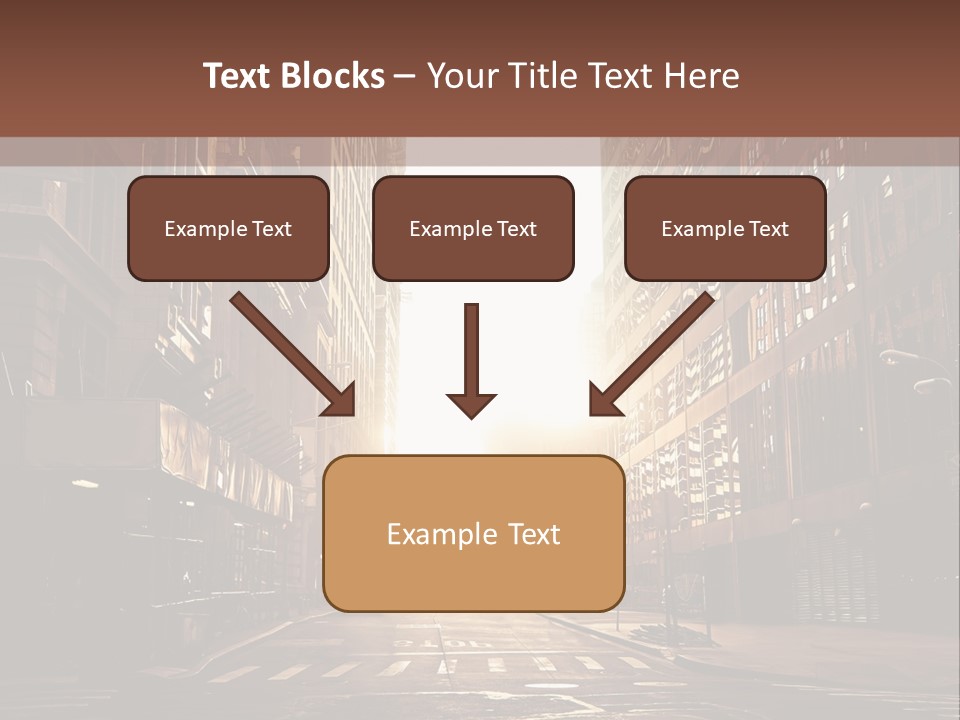 Empty Office Morning PowerPoint Template