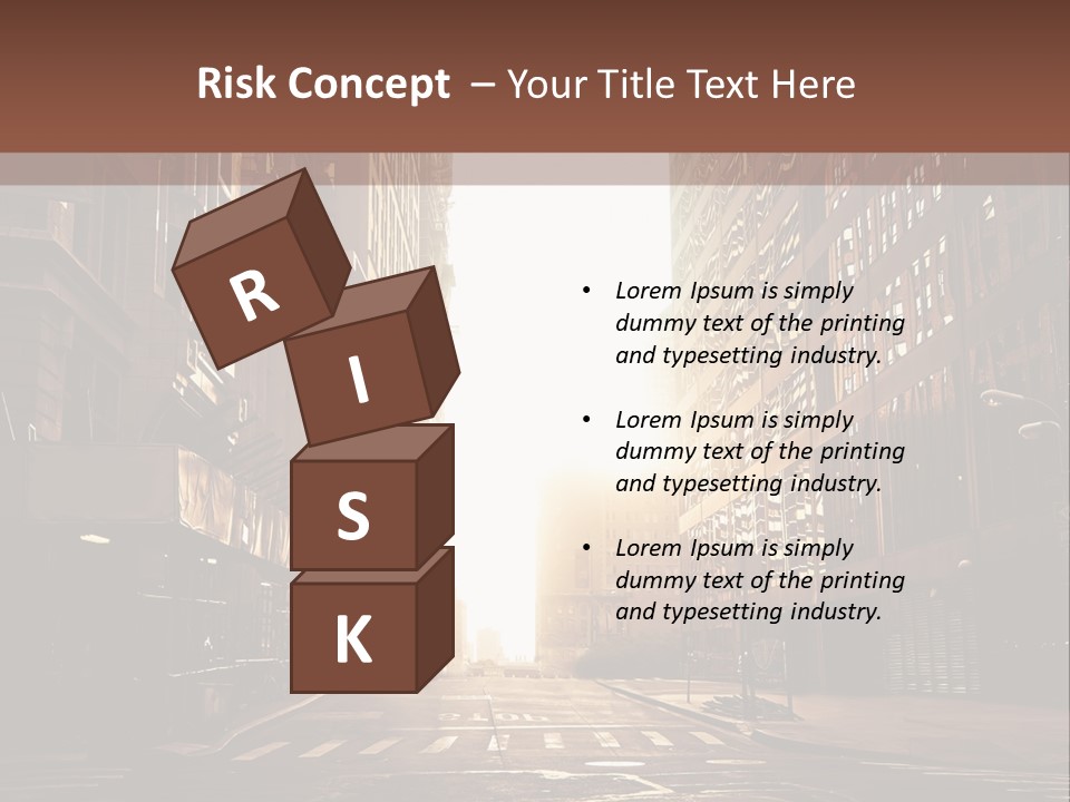 Empty Office Morning PowerPoint Template