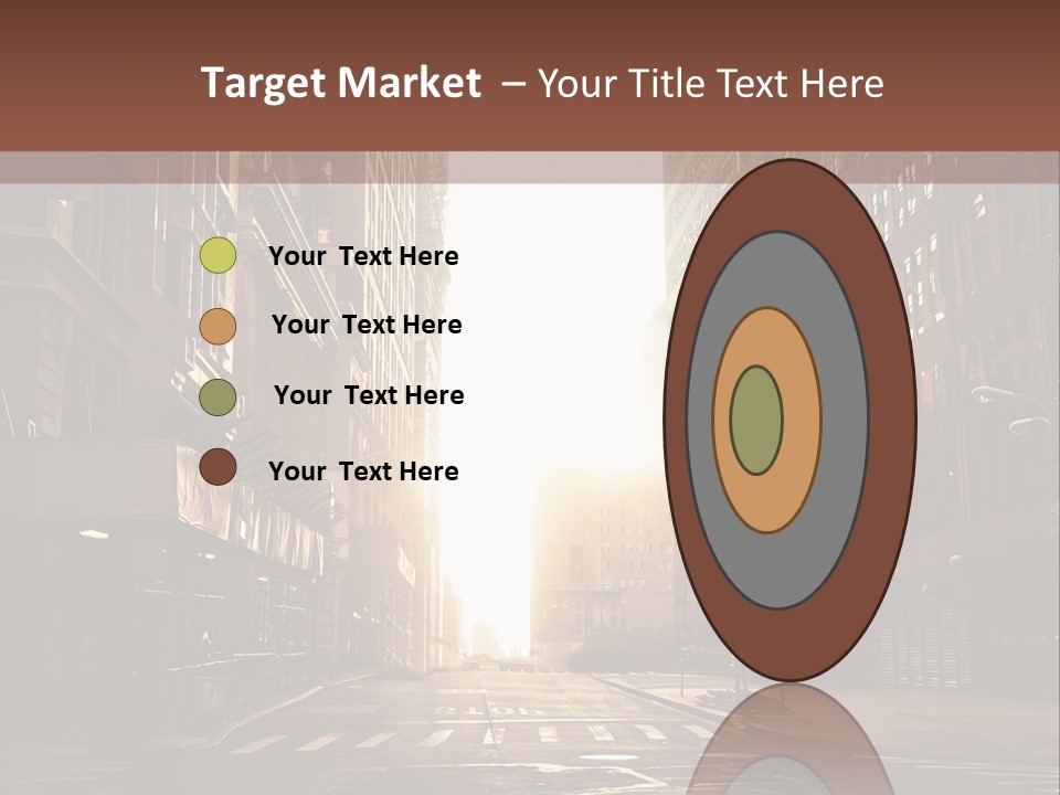 Empty Office Morning PowerPoint Template