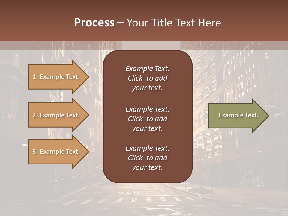 Empty Office Morning PowerPoint Template