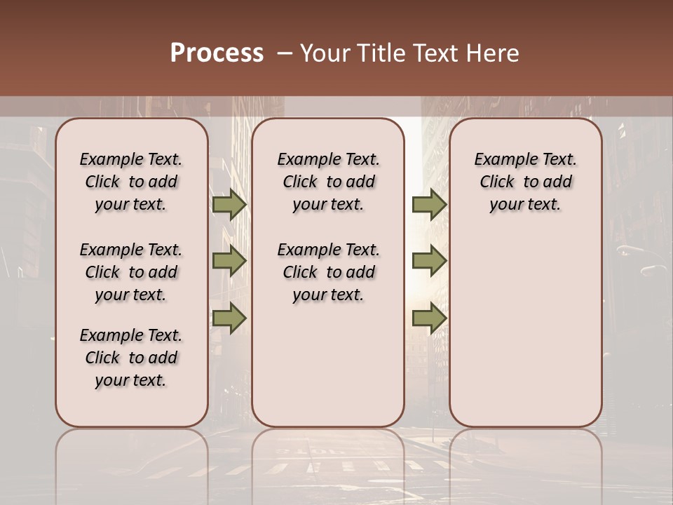 Empty Office Morning PowerPoint Template