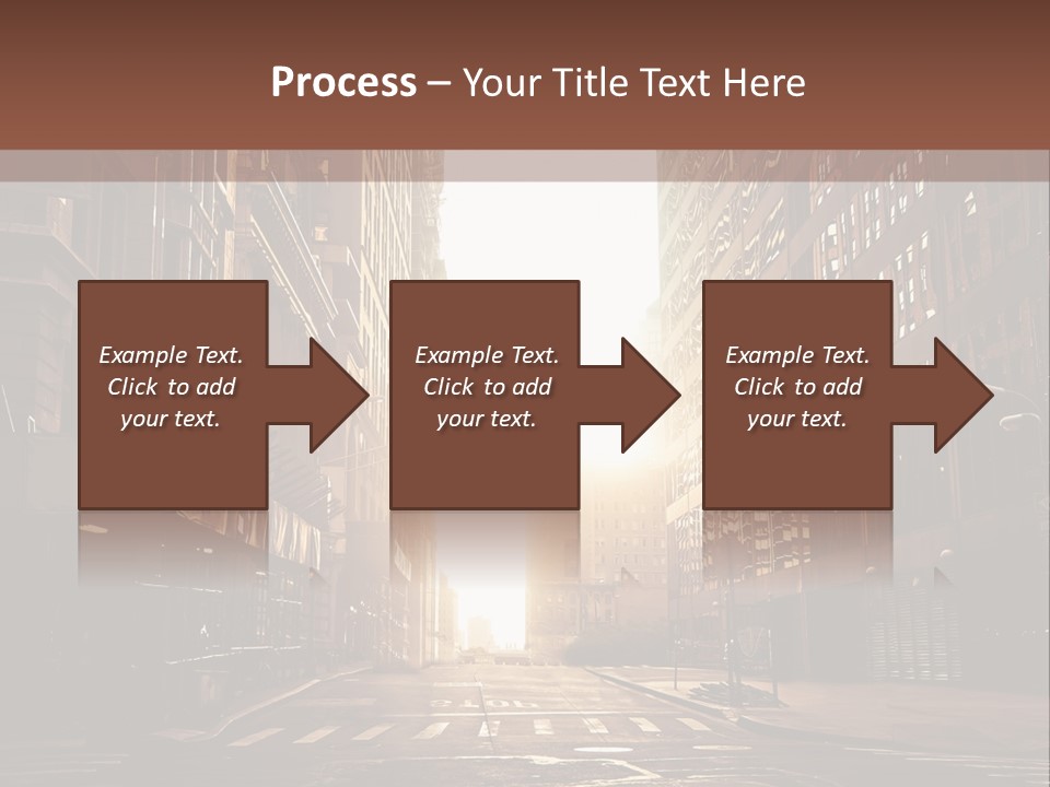 Empty Office Morning PowerPoint Template