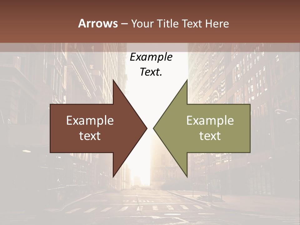 Empty Office Morning PowerPoint Template