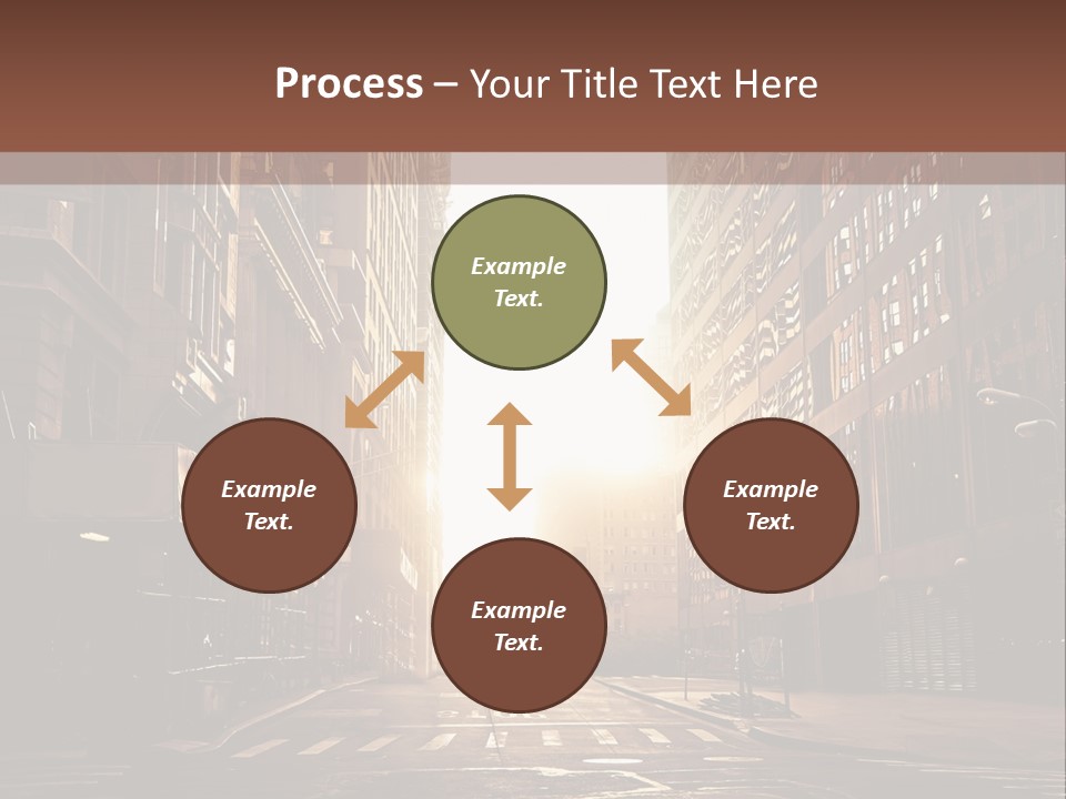Empty Office Morning PowerPoint Template