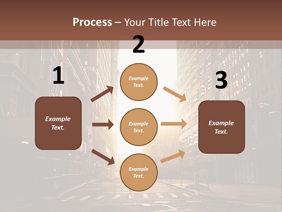 Empty Office Morning PowerPoint Template