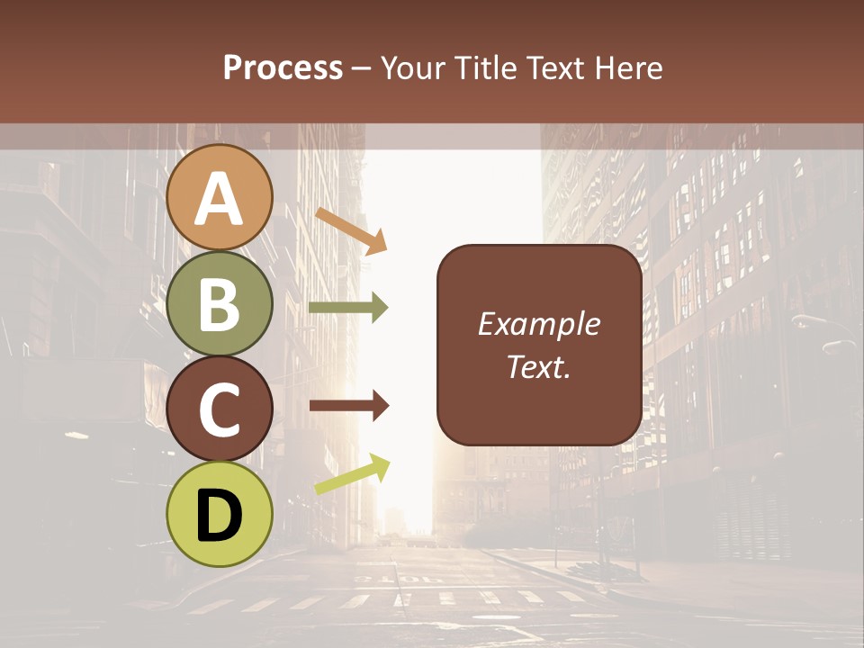 Empty Office Morning PowerPoint Template