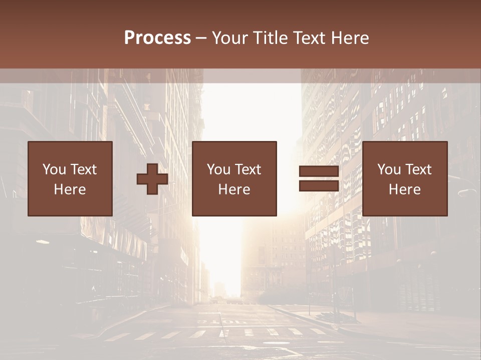 Empty Office Morning PowerPoint Template