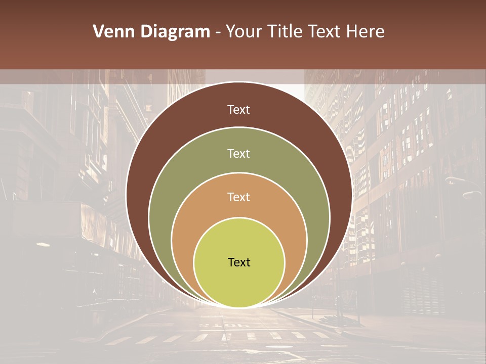 Empty Office Morning PowerPoint Template