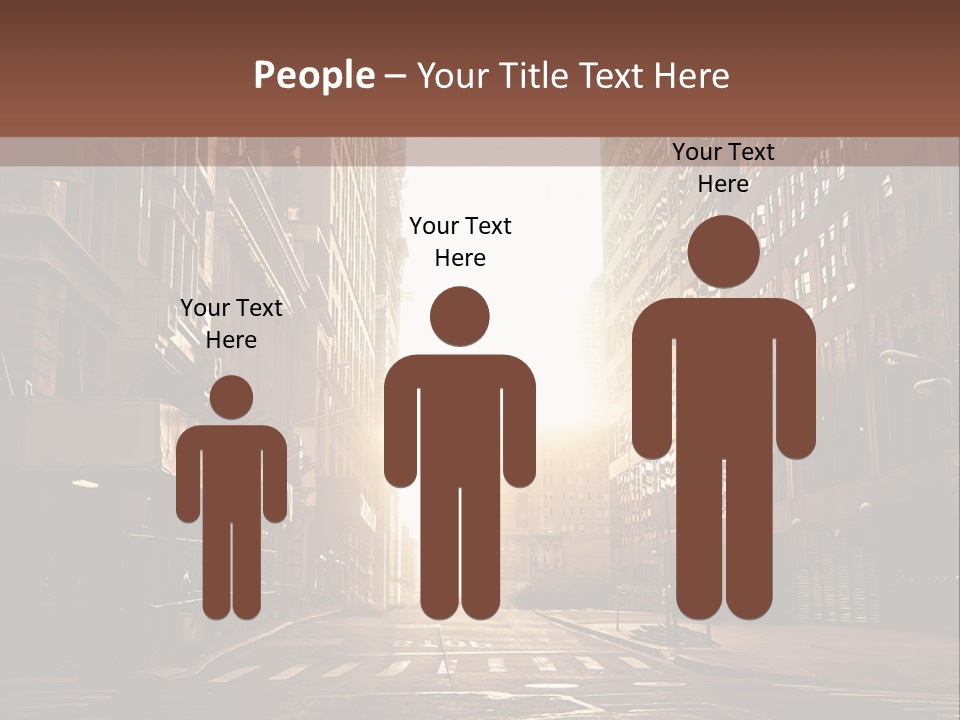 Empty Office Morning PowerPoint Template