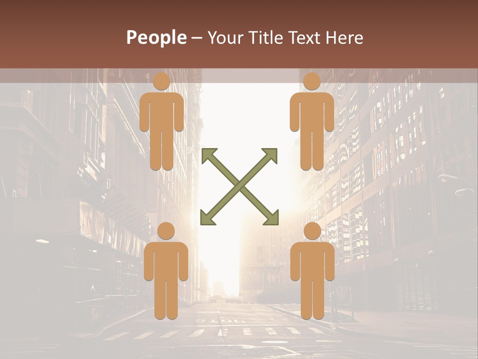 Empty Office Morning PowerPoint Template