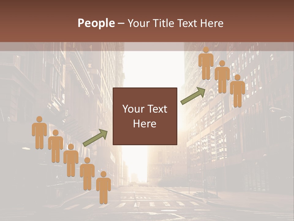 Empty Office Morning PowerPoint Template