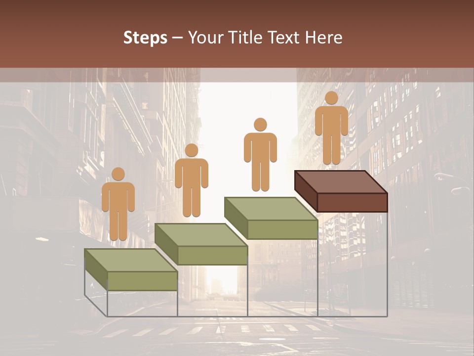 Empty Office Morning PowerPoint Template