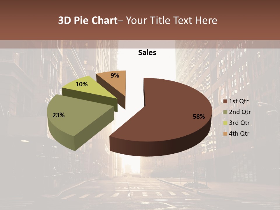 Empty Office Morning PowerPoint Template