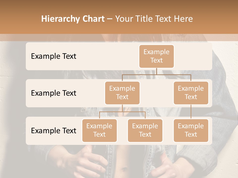 Brunette Female Posing PowerPoint Template
